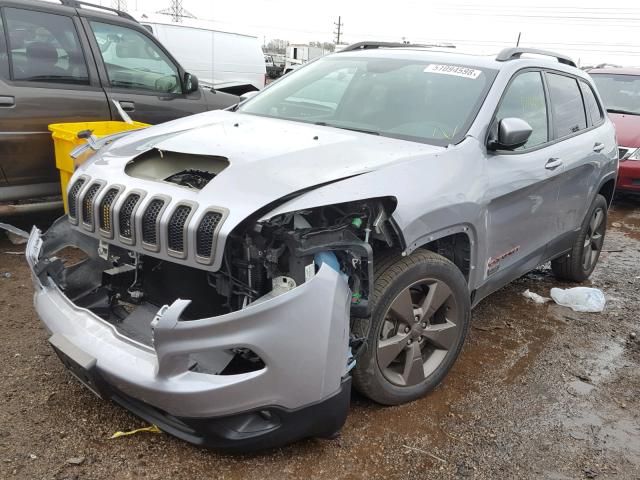 1C4PJLCB6GW312275 - 2016 JEEP CHEROKEE L GRAY photo 2