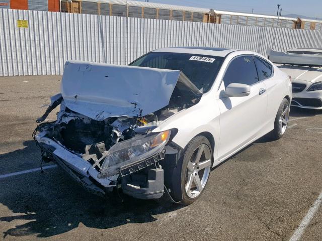 1HGCT1B87EA004904 - 2014 HONDA ACCORD EXL WHITE photo 2