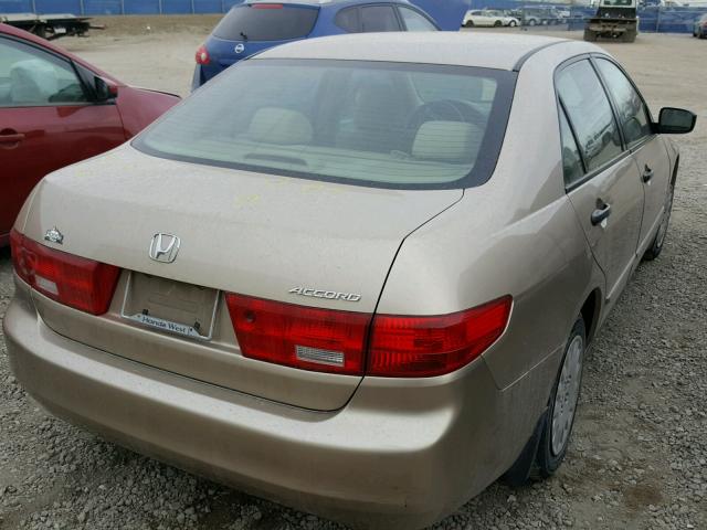 1HGCM56105A800525 - 2005 HONDA ACCORD DX GOLD photo 4