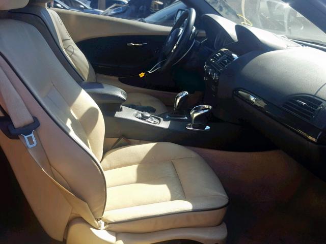 WBAEB53569CX64111 - 2009 BMW 650 I GOLD photo 5