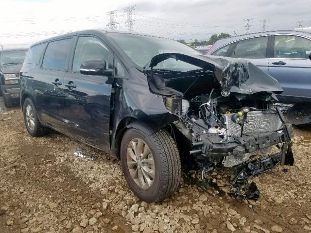 KNDMB5C10K6541286 - 2019 KIA SEDONA LX BLACK photo 1