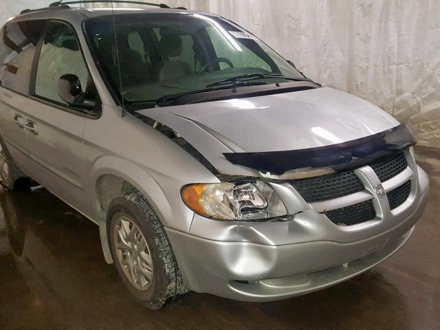 1B4GP45301B242763 - 2001 DODGE CARAVAN SP SILVER photo 10