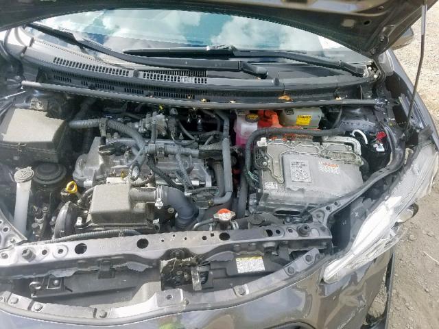 JTDKDTB37G1134093 - 2016 TOYOTA PRIUS C GRAY photo 7