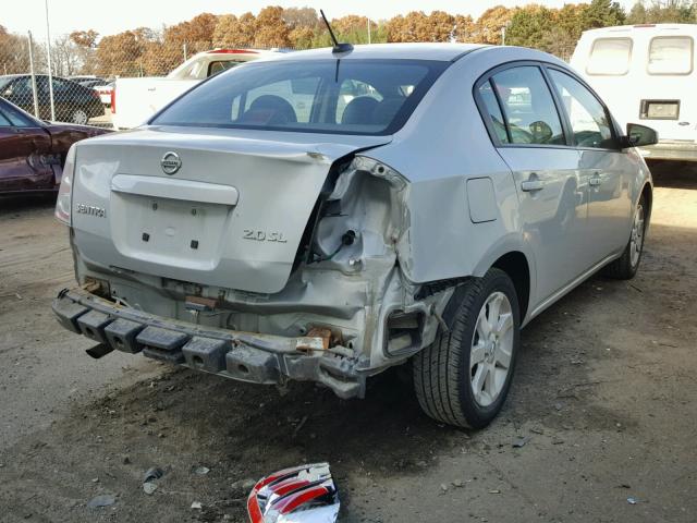 3N1AB61E57L606938 - 2007 NISSAN SENTRA 2.0 SILVER photo 4