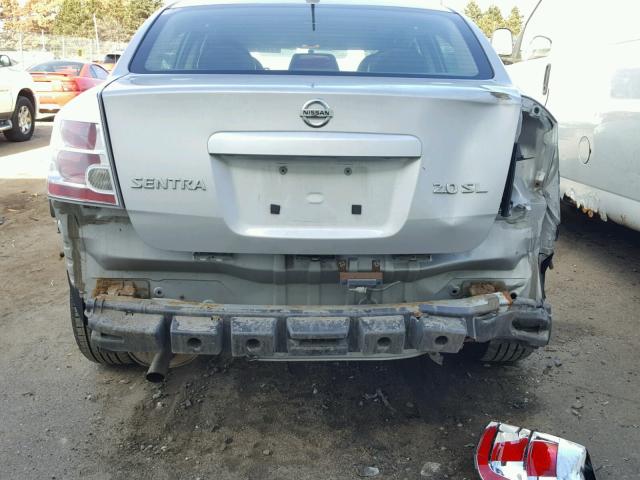 3N1AB61E57L606938 - 2007 NISSAN SENTRA 2.0 SILVER photo 9