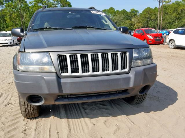 1J4GX48S44C364122 - 2004 JEEP GRAND CHER GRAY photo 9