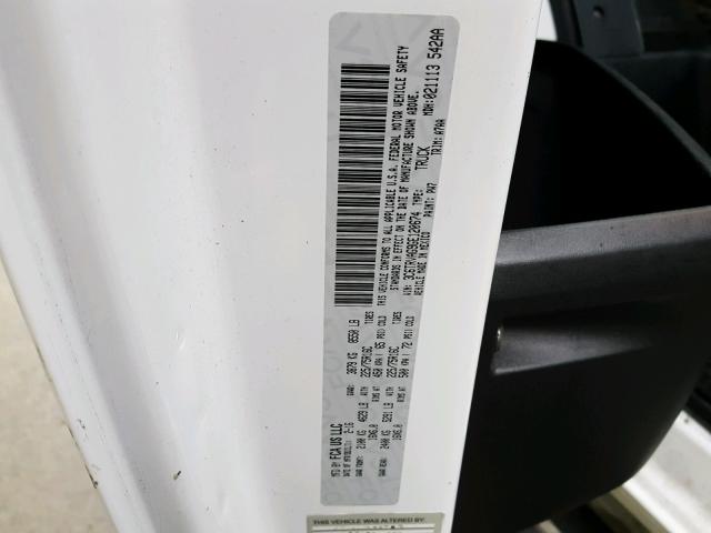 3C6TRVAG9GE120674 - 2016 RAM PROMASTER 白色 照片 10