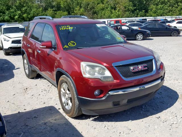 1GKER23738J147665 - 2008 GMC ACADIA SLT RED photo 1