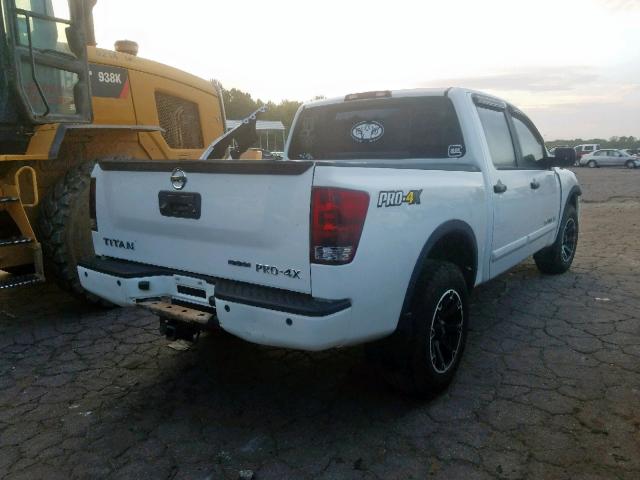 1N6BA0EC4DN314300 - 2013 NISSAN TITAN S WHITE photo 4