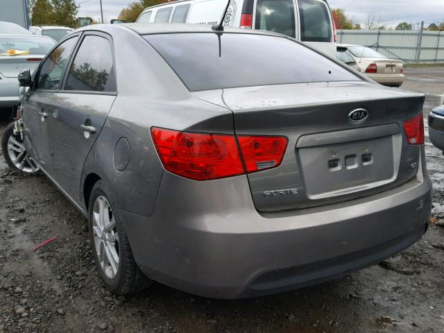 KNAFU4A27C5632584 - 2012 KIA FORTE EX GRAY photo 3