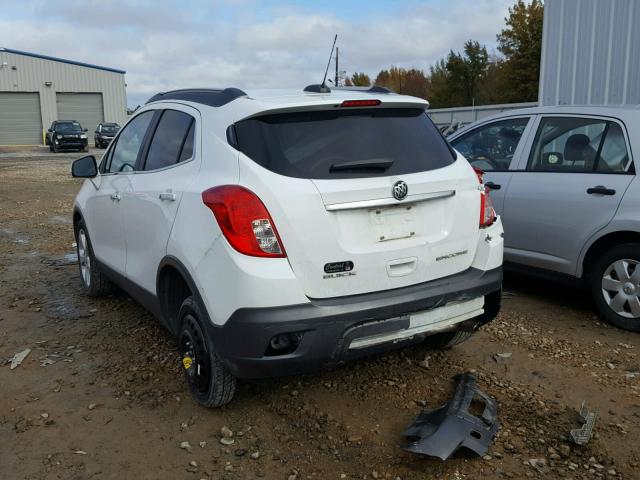 KL4CJASB3GB680161 - 2016 BUICK ENCORE WHITE photo 3