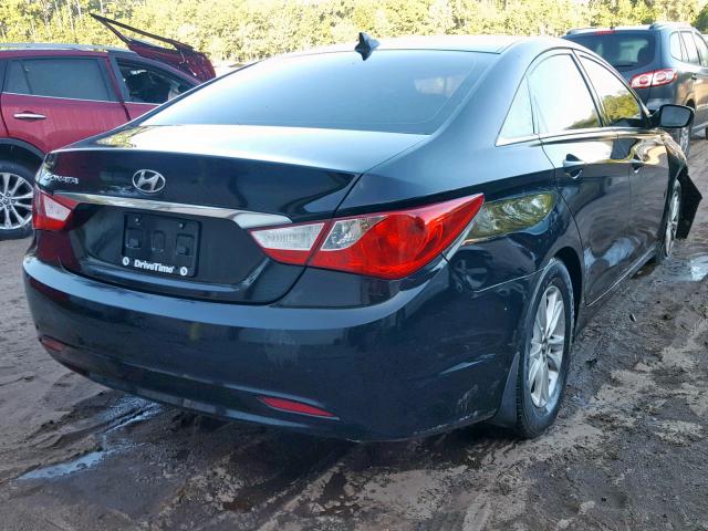 5NPEB4AC8DH645780 - 2013 HYUNDAI SONATA GLS BLACK photo 4