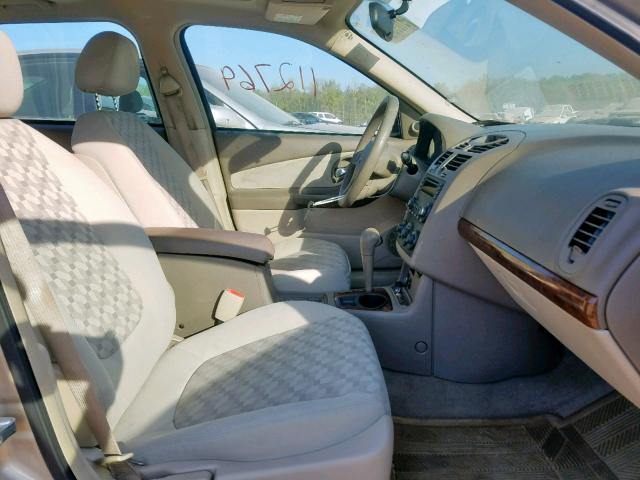 1G1ZT64815F101885 - 2005 CHEVROLET MALIBU MAX 金色 照片 5