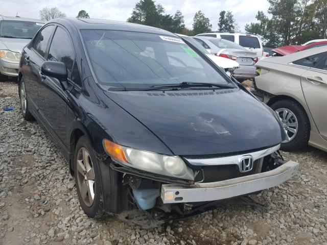 2HGFA16918H501541 - 2008 HONDA CIVIC EXL BLACK photo 1