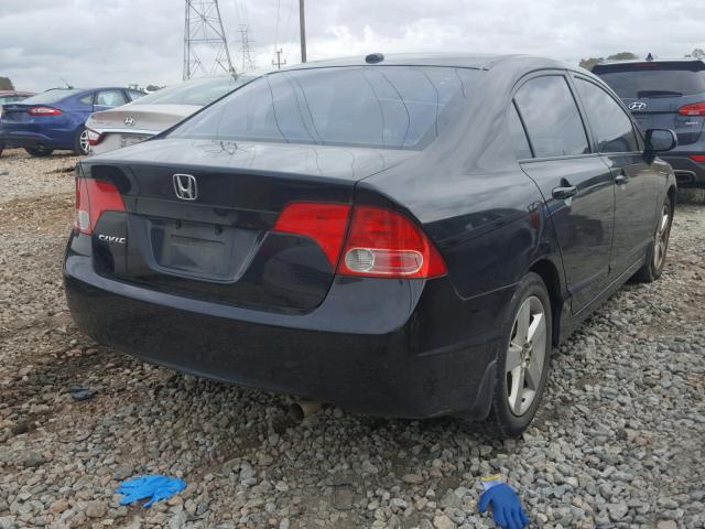 2HGFA16918H501541 - 2008 HONDA CIVIC EXL BLACK photo 4