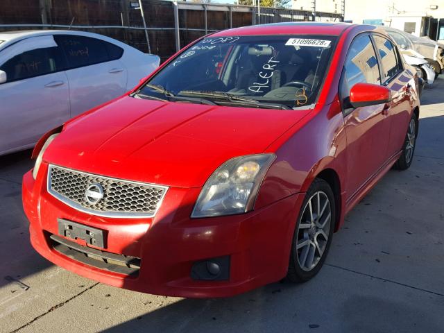 3N1BB61E28L607812 - 2008 NISSAN SENTRA SE- RED photo 2