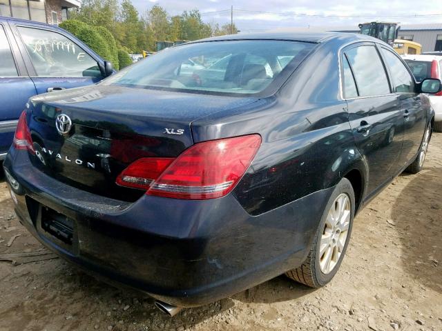 4T1BK36B78U266497 - 2008 TOYOTA AVALON XL BLACK photo 4