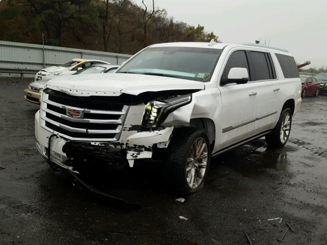 1GYS4JKJ0HR160129 - 2017 CADILLAC ESCALADE E WHITE photo 2