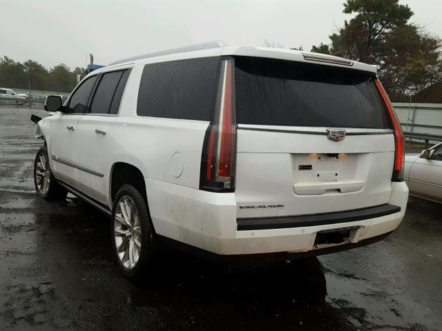 1GYS4JKJ0HR160129 - 2017 CADILLAC ESCALADE E WHITE photo 3