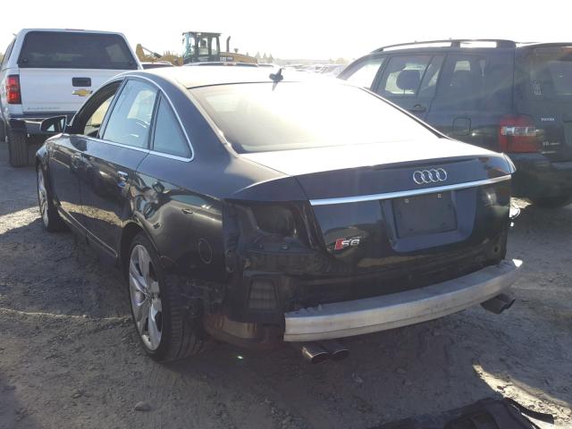 WAUGN74F37N028876 - 2007 AUDI S6 QUATTRO BLACK photo 3