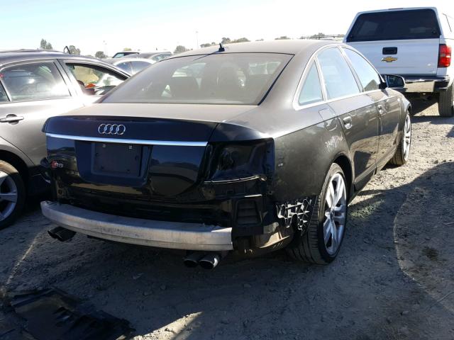 WAUGN74F37N028876 - 2007 AUDI S6 QUATTRO BLACK photo 4