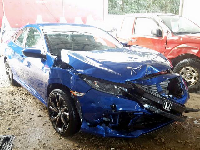 19XFC2F83KE036530 - 2019 HONDA CIVIC SPOR BLUE photo 1