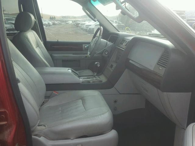 5LMFU28576LJ24647 - 2006 LINCOLN NAVIGATOR Қызыл фото 5