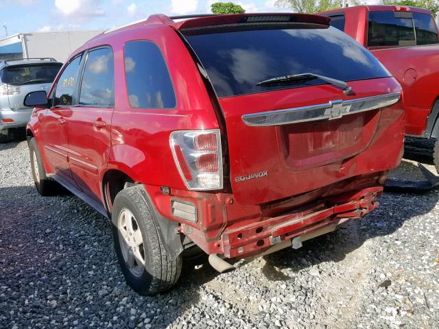 2CNDL63F756026228 - 2005 CHEVROLET EQUINOX LT RED photo 3