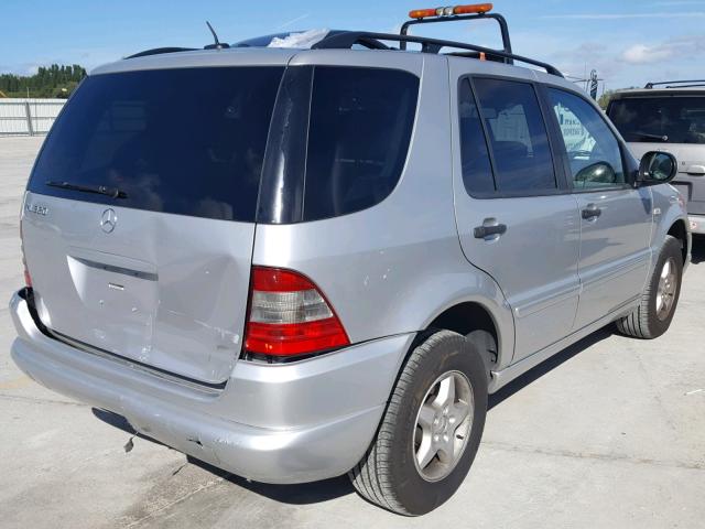 4JGAB54E61A250139 - 2001 MERCEDES-BENZ ML 320 SILVER photo 4