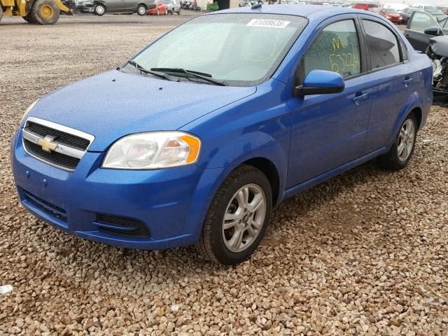 KL1TD5DE0AB048938 - 2010 CHEVROLET AVEO LS BLUE photo 2