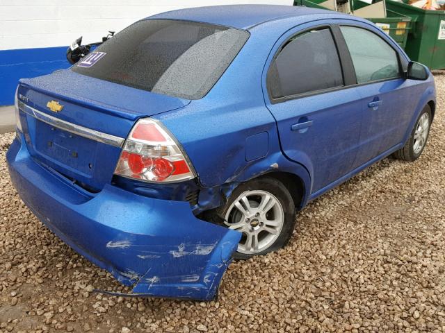 KL1TD5DE0AB048938 - 2010 CHEVROLET AVEO LS BLUE photo 4