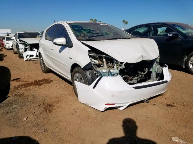 JTDKDTB31E1570676 - 2014 TOYOTA PRIUS C WHITE photo 1