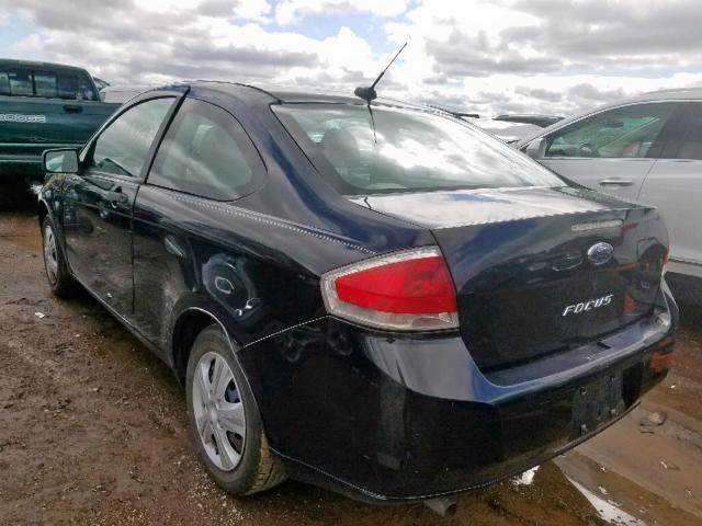 1FAHP32N38W164284 - 2008 FORD FOCUS S/SE BLACK photo 3