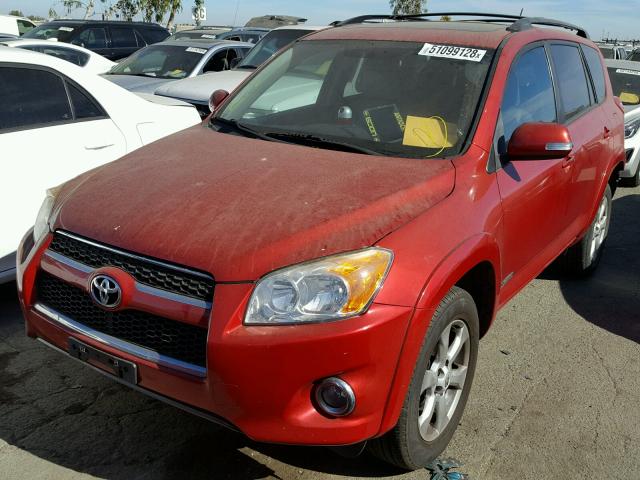 2T3ZF31V39W007745 - 2009 TOYOTA RAV4 LIMIT RED photo 2