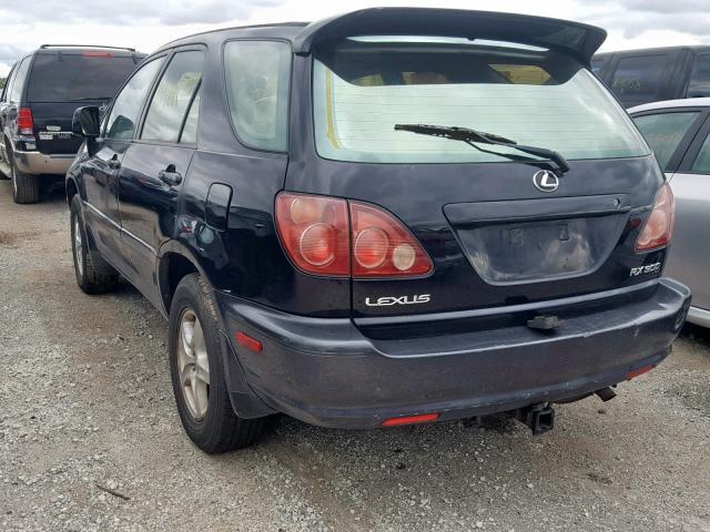 JT6HF10U0Y0097777 - 2000 LEXUS RX 300 BLACK photo 3