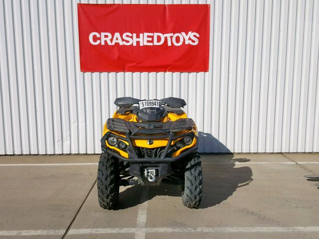 3JBLKCK12DJ000555 - 2013 CAN-AM OUTLANDER YELLOW photo 2