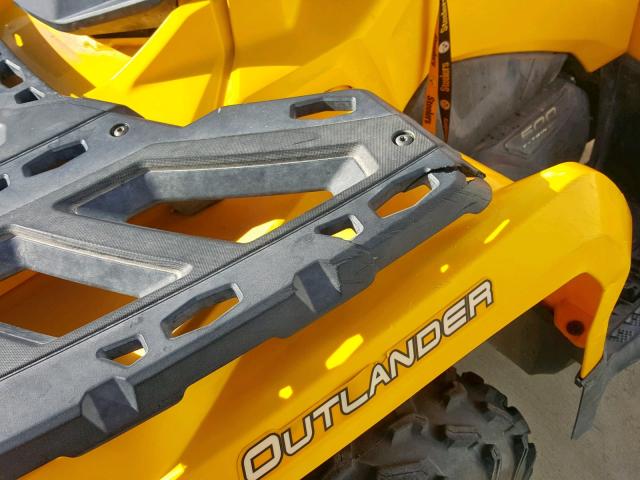 3JBLKCK12DJ000555 - 2013 CAN-AM OUTLANDER YELLOW photo 9