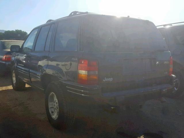 1J4GZ48Y5WC310345 - 1998 JEEP GRAND CHER BLACK photo 3