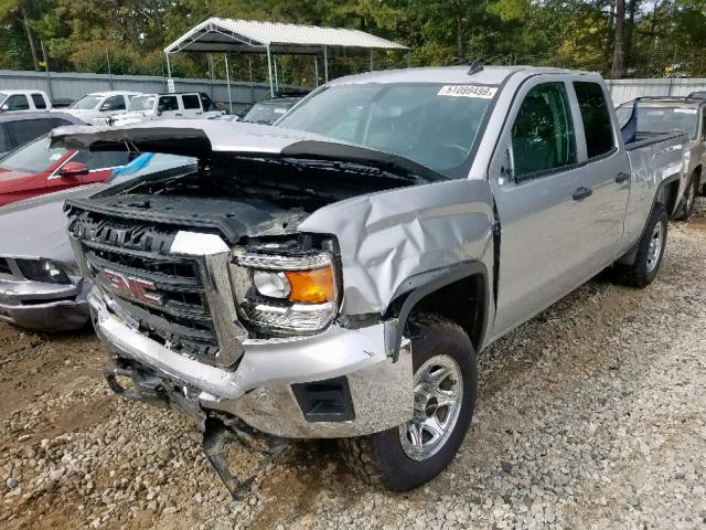 1GTV2TEH8EZ275554 - 2014 GMC SIERRA K15 SILVER photo 2