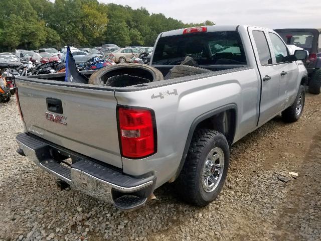 1GTV2TEH8EZ275554 - 2014 GMC SIERRA K15 SILVER photo 4