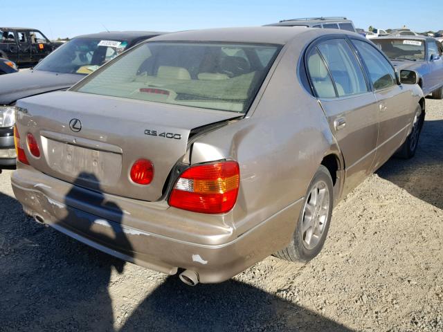 JT8BH68XXY0025794 - 2000 LEXUS GS 400 GOLD photo 4