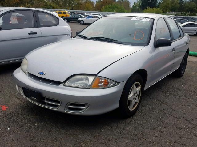 1G1JC524817257725 - 2001 CHEVROLET CAVALIER B SILVER photo 2