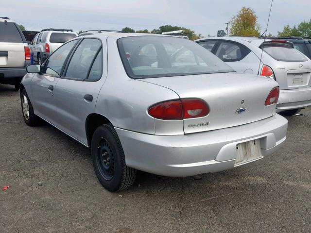 1G1JC524817257725 - 2001 CHEVROLET CAVALIER B SILVER photo 3