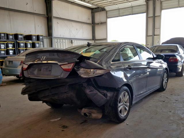 5NPEB4AC5DH537746 - 2013 HYUNDAI SONATA GLS CHARCOAL photo 4