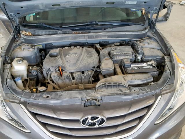 5NPEB4AC5DH537746 - 2013 HYUNDAI SONATA GLS CHARCOAL photo 7