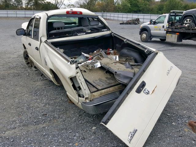 1D7HU18238J210560 - 2008 DODGE RAM 1500 S WHITE photo 3