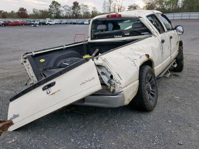 1D7HU18238J210560 - 2008 DODGE RAM 1500 S WHITE photo 4