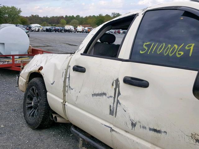 1D7HU18238J210560 - 2008 DODGE RAM 1500 S WHITE photo 9