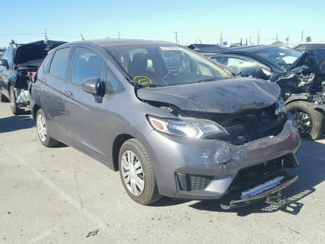 JHMGK5H57HS003983 - 2017 HONDA FIT LX GRAY photo 1