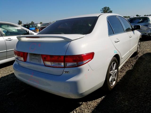 1HGCM665X3A028637 - 2003 HONDA ACCORD EX WHITE photo 4